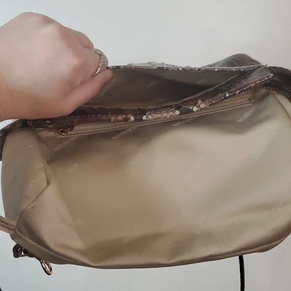 Brahmin Hillary Luminary Embossed Crossbody Snakeskin - Picture 9 of 16